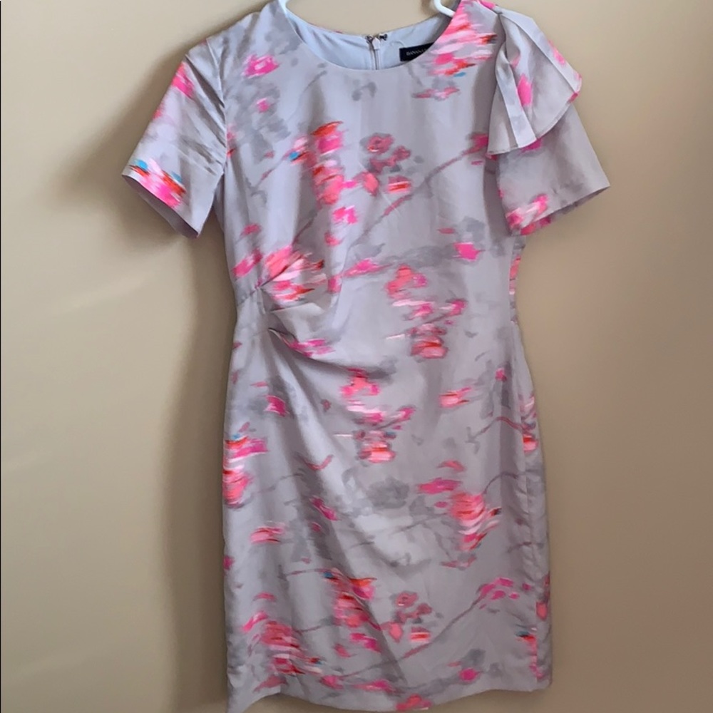 Banana Republic grey and pink dress